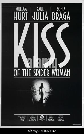 Kiss of the Spider Woman (Island Alive, 1985), Poster  William Hurt, Raul Julia, Sonia Braga  File Reference # 33636 823THA Stock Photo