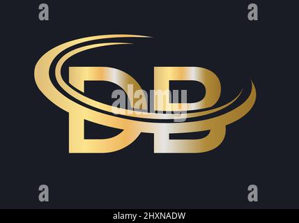 BD initial monogram logo for law office, lawyer, advocate with pillar ...
