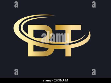 BT Creative Modern Letter Logo Design. BT Icon Letters Logo Vector  Illustration with Black and Red Colors Stock Vector Image & Art - Alamy