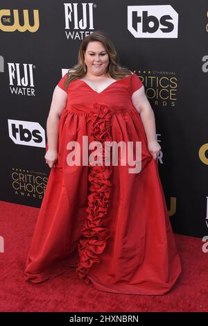 Los Angeles, USA. 13th Mar, 2022. Chrissy Metz arrives at the 27th Annual Critics Choice Awards held at The Fairmont Century Plaza in Los Angeles, CA on Sunday, ?March 13, 2022. (Photo By Sthanlee B. Mirador/Sipa USA) Credit: Sipa USA/Alamy Live News Stock Photo