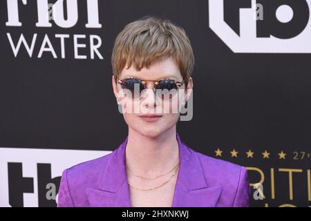 Los Angeles, USA. 13th Mar, 2022. Wrenn Schmidt arrives at the 27th Annual Critics Choice Awards held at The Fairmont Century Plaza in Los Angeles, CA on Sunday, ?March 13, 2022. (Photo By Sthanlee B. Mirador/Sipa USA) Credit: Sipa USA/Alamy Live News Stock Photo