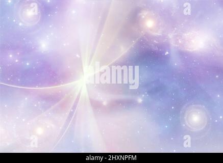 blue abstract explosion background computer generated Stock Photo