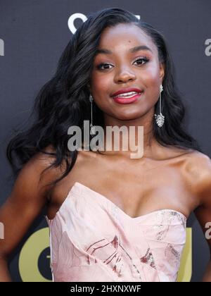 Century City, United States. 13th Mar, 2022. CENTURY CITY, LOS ANGELES, CALIFORNIA, USA - MARCH 13: Saniyya Sidney arrives at the 27th Annual Critics' Choice Awards held at the Fairmont Century Plaza Hotel on March 13, 2022 in Century City, Los Angeles, California, United States. (Photo by Xavier Collin/Image Press Agency) Credit: Image Press Agency/Alamy Live News Stock Photo
