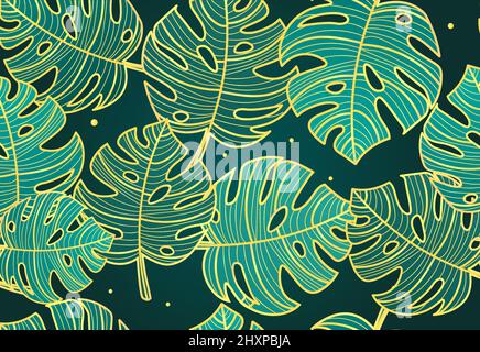 Luxury gold nature background Stock Vector