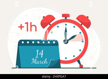 Change your clocks Stock Vector