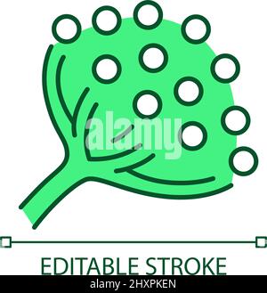 Mycotoxin poisoning RGB color icon Stock Vector