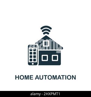 Home Automation icon. Monochrome simple icon for templates, web design and infographics Stock Vector