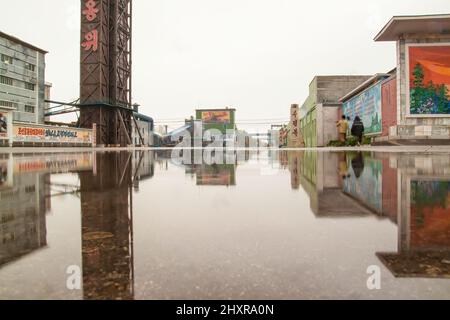 Hungnam Fertiliser Factory, Hamhung, North Korea Stock Photo