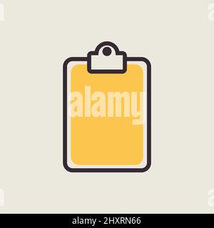 Clipboard outline isolated icon. Workspace sign. Graph symbol for your web site design, logo, app, UI. Vector illustration, EPS10. Stock Vector