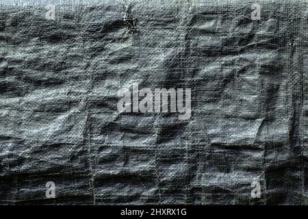 Closeup of an abstract white plastic cloth surface texture Stock Photo