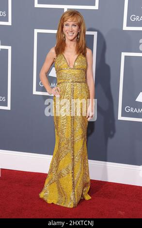 Kathy Griffin arriving at the 53rd Annual Grammy Awards held at the Staples Center in Los Angeles, California Stock Photo