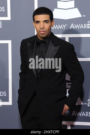 Drake arriving at the 53rd Annual Grammy Awards held at the Staples Center in Los Angeles, California Stock Photo