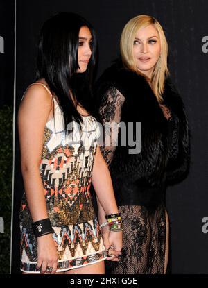 Lourdes Leon and Madonna during the 2011 Vanity Fair Oscar Party hosted by Graydon Carter at the Sunset Tower Hotel, Hollywood, California Stock Photo