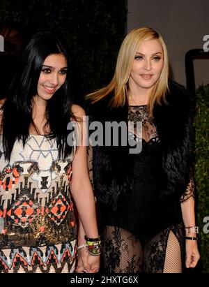 Lourdes Leon and Madonna during the 2011 Vanity Fair Oscar Party hosted by Graydon Carter at the Sunset Tower Hotel, Hollywood, California Stock Photo