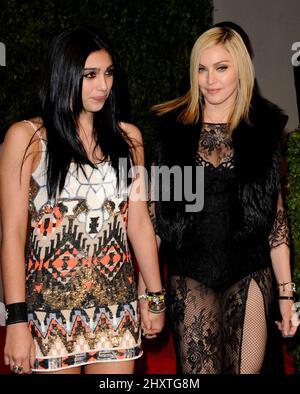 Lourdes Leon and Madonna during the 2011 Vanity Fair Oscar Party hosted by Graydon Carter at the Sunset Tower Hotel, Hollywood, California Stock Photo