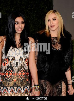 Lourdes Leon and Madonna during the 2011 Vanity Fair Oscar Party hosted by Graydon Carter at the Sunset Tower Hotel, Hollywood, California Stock Photo