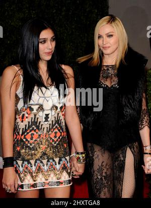 Lourdes Leon and Madonna during the 2011 Vanity Fair Oscar Party hosted by Graydon Carter at the Sunset Tower Hotel, Hollywood, California Stock Photo