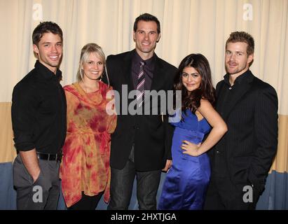 David Gregory, Terri Conn, Austin Peck, Shenaz Treasurywala and Josh Kelly during the 26th Annual Starlight Children's Foundation Gala held at the Marriott Marquis Hotel, New York Stock Photo