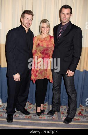 Josh Kelly, Terri Conn and Austin Peck during the 26th Annual Starlight Children's Foundation Gala held at the Marriott Marquis Hotel, New York Stock Photo