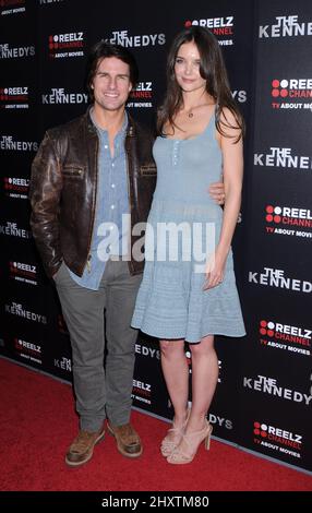 Tom Cruise and Katie Holmes at the premiere of 