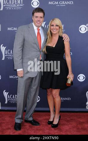 Lee Ann Womack and Frank Liddell attending the 46th Annual Academy of Country Music Awards held at the MGM Grand Garden Arena in Las Vegas, USA. Stock Photo