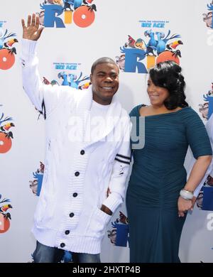 Tracy Morgan attends the premiere of 'Rio' at the Chinese Theatre in Los Angeles, Stock Photo