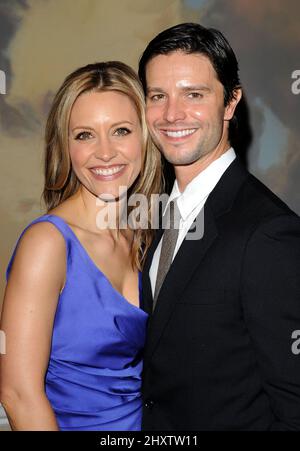 KaDee Strickland and Jason Behr at the 2011 PRISM Awards held at Beverly Hills Hotel, California. Stock Photo