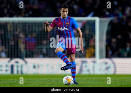 Barcelona, Spain. 13th Mar, 2022. Eric Garcia of FC Barcelona during the La Liga match between FC Barcelona and CA Osasuna played at Camp Nou Stadium on March 13, 2022 in Barcelona, Spain. (Photo by Sergio Ruiz/PRESSINPHOTO) Credit: PRESSINPHOTO SPORTS AGENCY/Alamy Live News Stock Photo