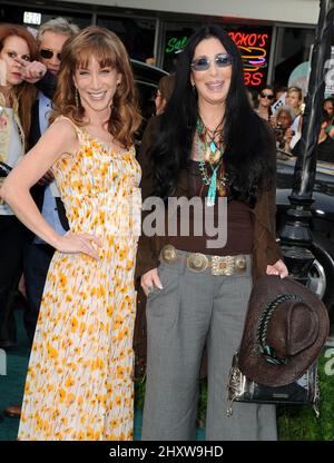 Kathy Griffin and Cher at the 'Zookeeper' Premiere held at the Regency Village Theatre in Los Angeles. Stock Photo