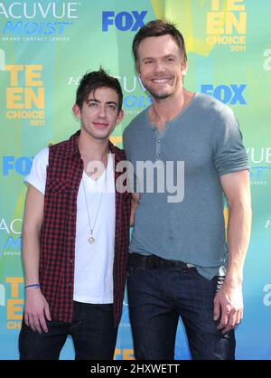 Kevin McHale and Joel McHale during the 2011 Teen Choice Awards held at the Gibson Amphitheatre, California Stock Photo