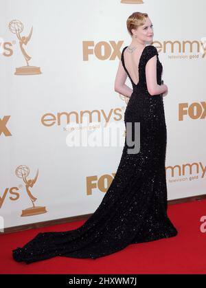 Evan Rachel Wood attends the 63rd Annual Primetime Emmy Awards held at Nokia Theatre L.A. in Los Angeles, California, USA. Stock Photo