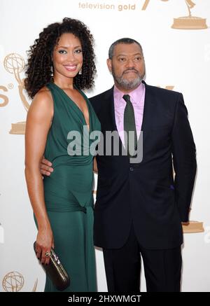 Gina Torres and Laurence Fishburne The 63rd Primetime Emmy Awards, held