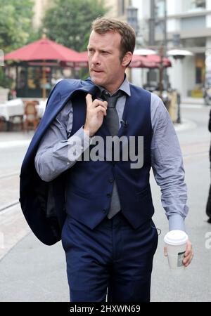 Thomas Jane is seen out and about in Los Angeles, California Stock Photo