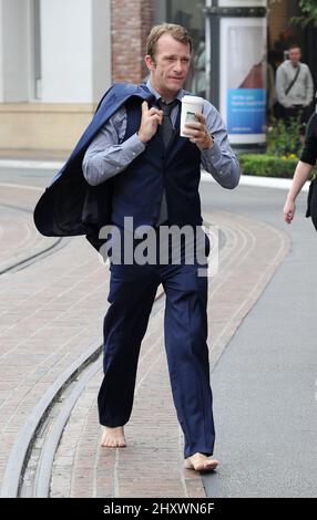 Thomas Jane is seen out and about in Los Angeles, California Stock Photo