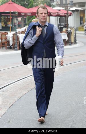 Thomas Jane is seen out and about in Los Angeles, California Stock Photo