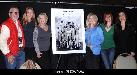David Leisure, Kathleen Kinmont, Abby Dalton, Morgan Fairchild, Jamie Rose and Ana Alicia during The Hollywood Show, Fall 2011, held at the Burbank Airport Marriott Hotel & Convention Center, California Stock Photo