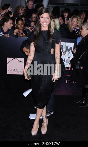 Christina Perri attending the premiere of 'The Twilight Saga: Breaking Dawn - Part 1' in Los Angeles, USA. Stock Photo