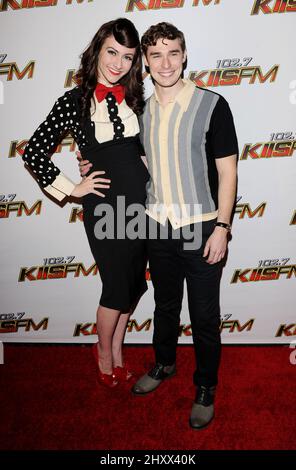 Karmin during the 2011 KIIS FM Jingle Ball held at the Nokia Theatre, California Stock Photo