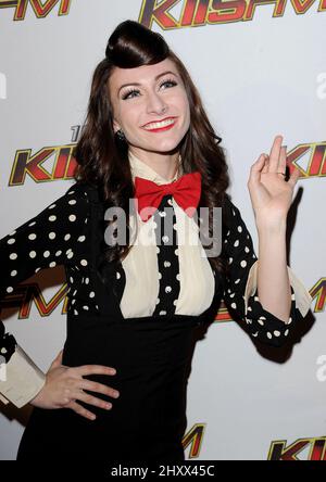 Karmin during the 2011 KIIS FM Jingle Ball held at the Nokia Theatre, California Stock Photo