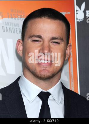 Channing Tatum during the 'Haywire' Los Angeles premiere presented by Relativity Media and Playboy held at the DGA Theatre Stock Photo