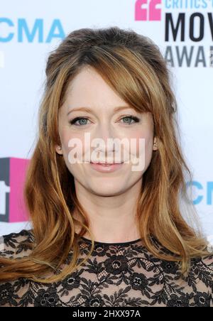 Judy Greer arriving at the 2012 Critics' Choice Movie held at the