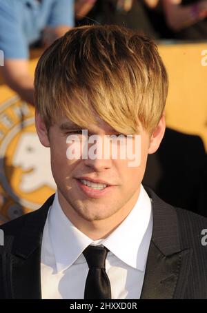 Chord Overstreet arriving at the 18th Annual Screen Actors Guild Awards (SAGs) at The Shrine Auditorium, Los Angeles, USA. Stock Photo