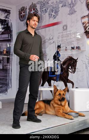 Rome, Italy - May 20, 2011: The German shepherd dog protagonist of the ...
