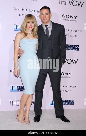 Rachel McAdams and Channing Tatum during 'The Vow' World Premiere held at Grauman's Chinese Theatre, Hollywood, California Stock Photo