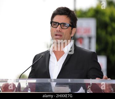 John Stamos during the group 'America' star ceremony on the Hollywood Walk Of Fame, Los Angeles Stock Photo