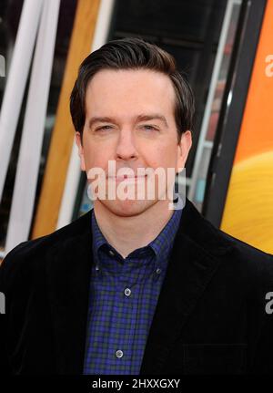 Ed Helms during the premiere of the new movie from Universal Pictures THE LORAX, held at Universal Studios City Walk in Los Angeles. Stock Photo