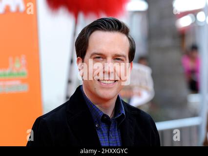 Ed Helms during the premiere of the new movie from Universal Pictures THE LORAX, held at Universal Studios City Walk in Los Angeles. Stock Photo