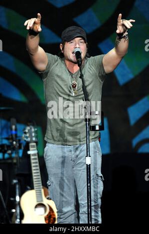 Jerrod Niemann during the 'On Fire Tour' 2012 at the Crown Coliseum North Carolina Stock Photo