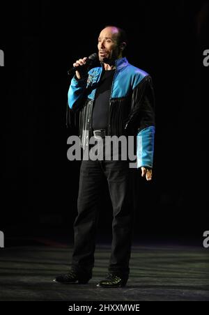 Lee Greenwood during their 2012 tour at the Alabama Theater, South Carolina Stock Photo