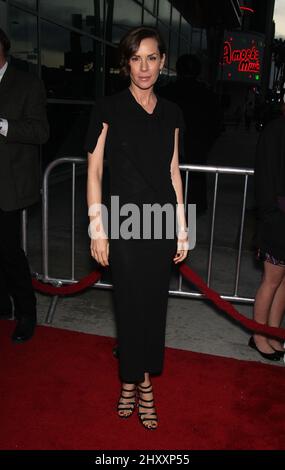 Embeth Davidtz arriving for the season 5 premiere of the AMC television series, 'Mad Men', in Hollywood, Los Angeles, USA. Stock Photo